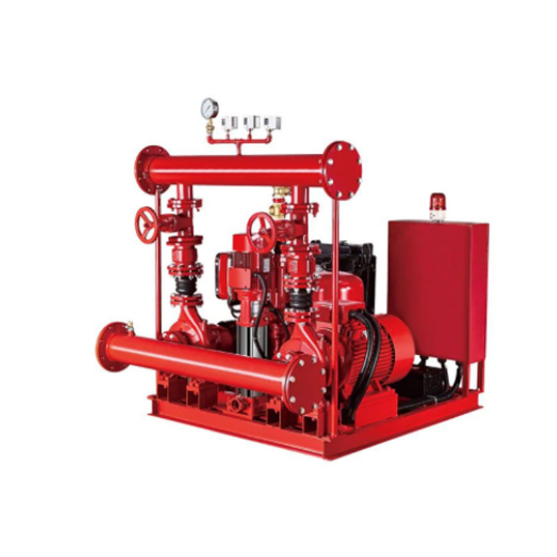 Fire pump system na may electric diesel at jockey pump